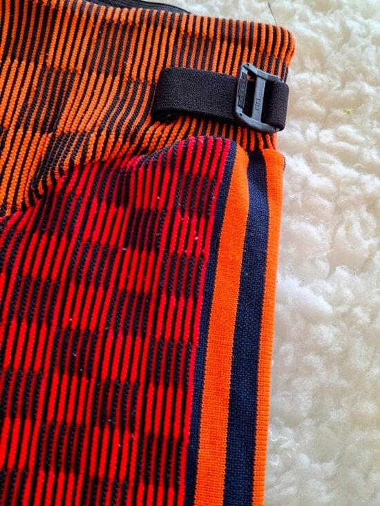 Paolina Russo x ADIDASRare Designer Leggings Orange Red Buckle Detail - Picture 3 of 7